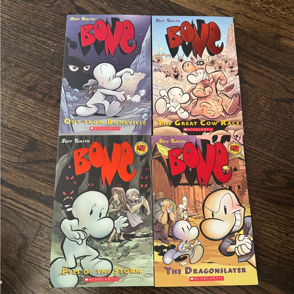Bone Book Series Jeff Smith Books 1-4